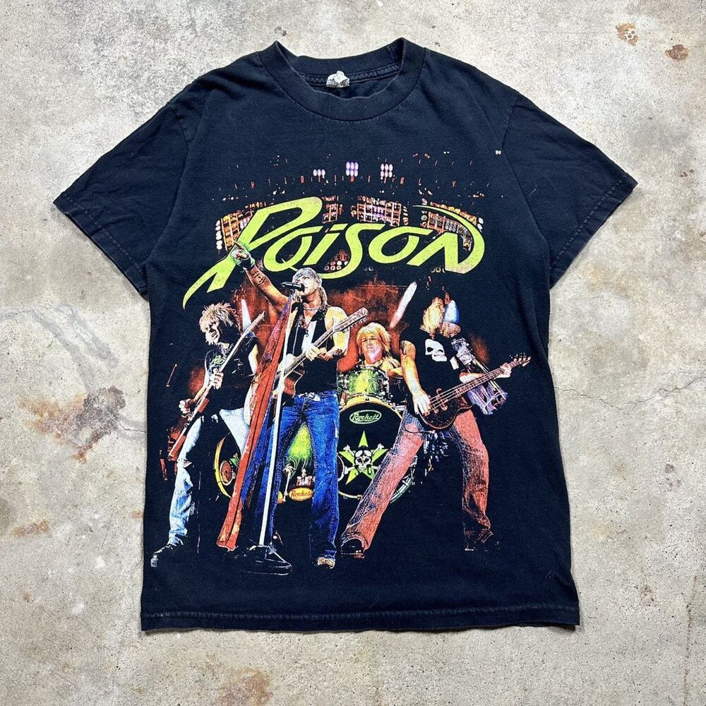 Vintage 2009 Poison Concert Tour Band Tee Shirt Size S